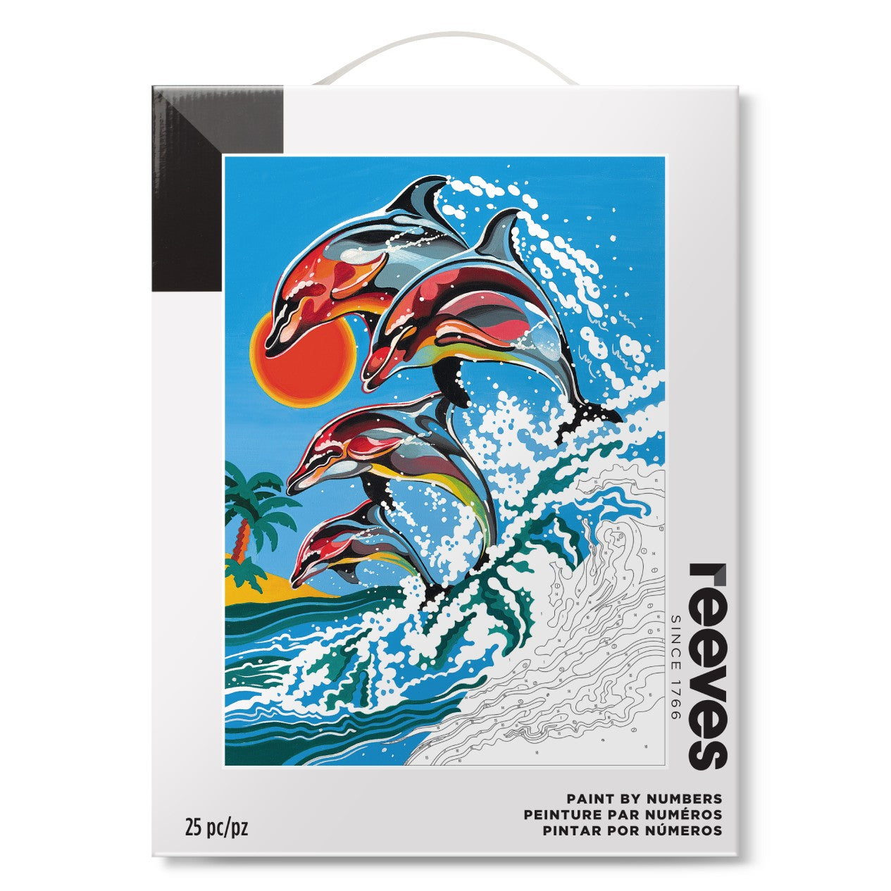 Paint by Numbers for Adults - Playful Dolphins