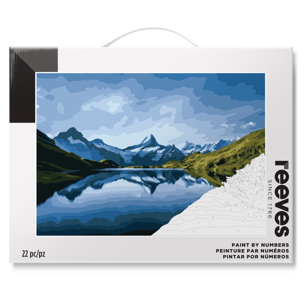 Product image mountain paint by numbers - front