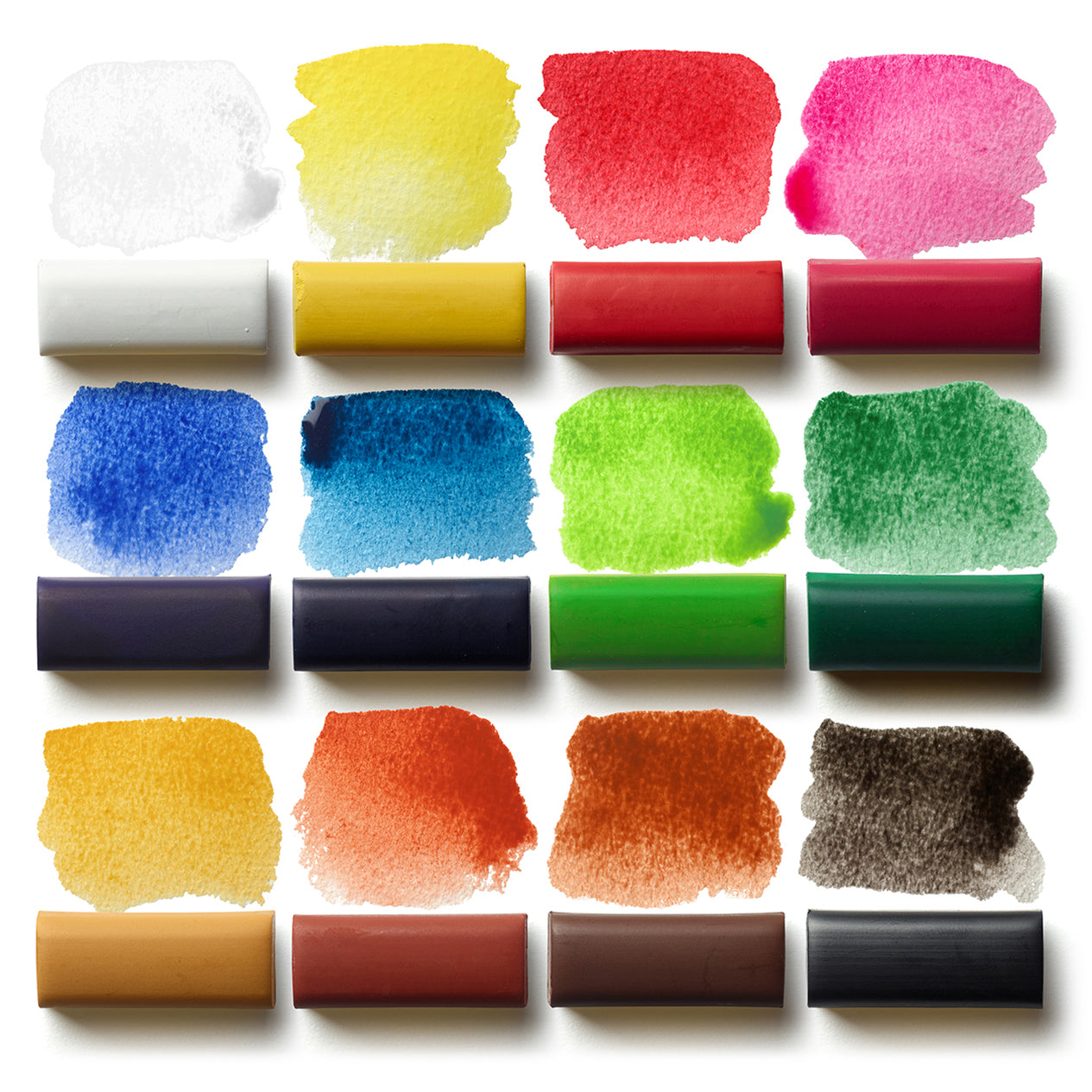 Watercolour Paint Set with Brush – 12 Assorted Colours