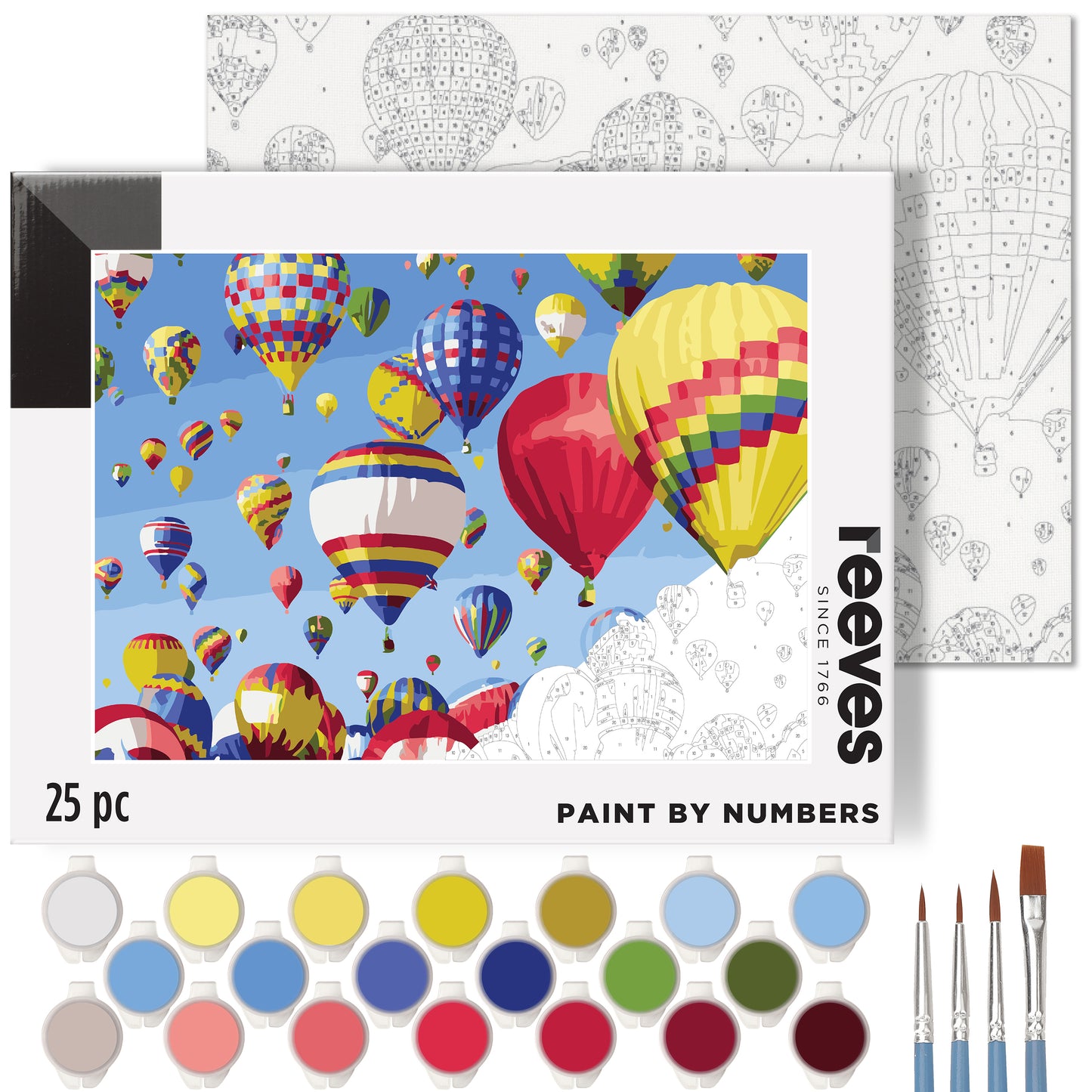 Paint by Numbers for Adults - Hot Air Balloons