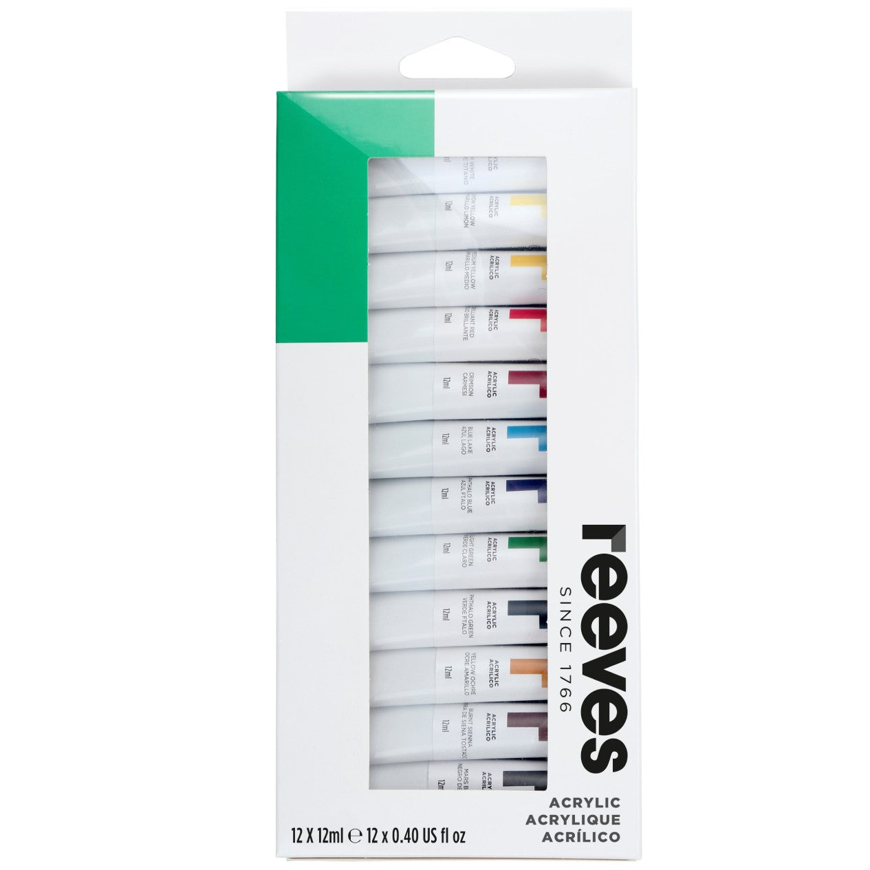 Reeves 12 x 12 acrylic paint set