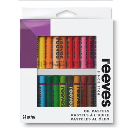 Reeves Oil Pastel Set 24pc Front