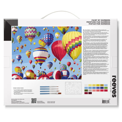 Hot Air Balloon Paint by Numbers Back