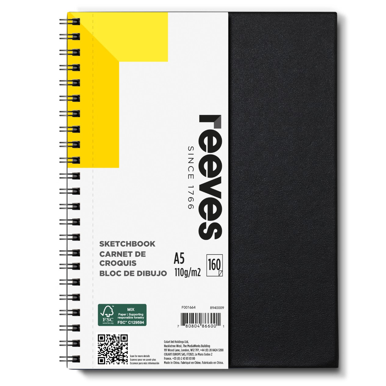 Reeves A5 Hard Cover Sketchbook