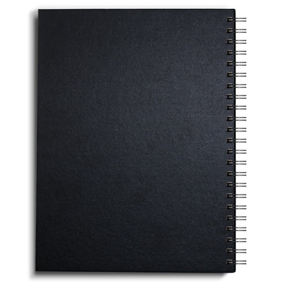 product image a4 spiral bound sketch book, back